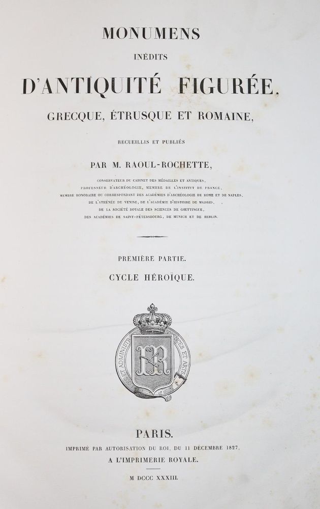 Große Abbildung Nr.21: 142-1013 Raoul-Rochette,(D.).: (Archäologie)
