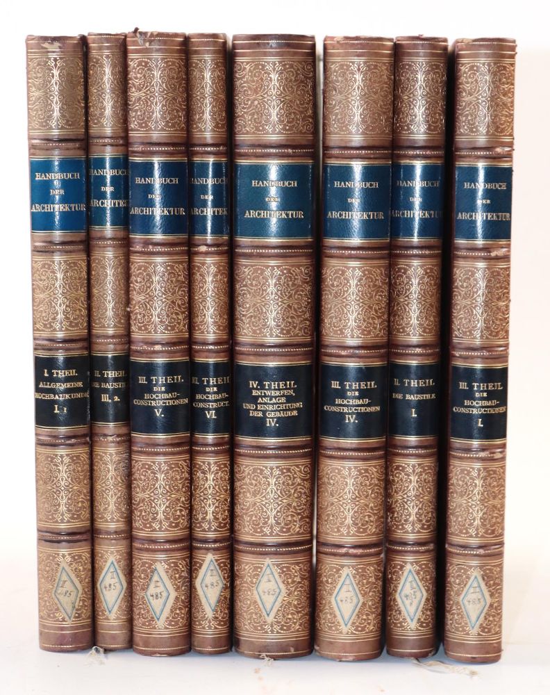 Große Abbildung Nr.1: 142-1024 Handbuch der Architektur.: (Architektur)