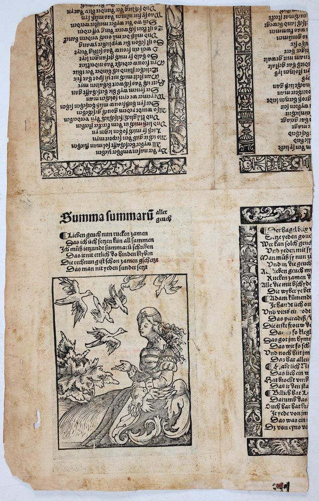 Große Abbildung Nr.1: 142-104 Einbandmakulatur.: (Alte Drucke, Handschriften und Theologie)