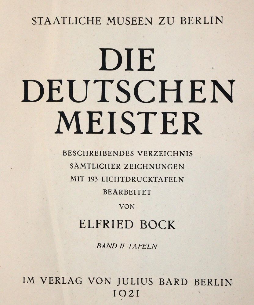 Große Abbildung Nr.1: 142-1040 Bock,E.: (Kunstwissenschaft)