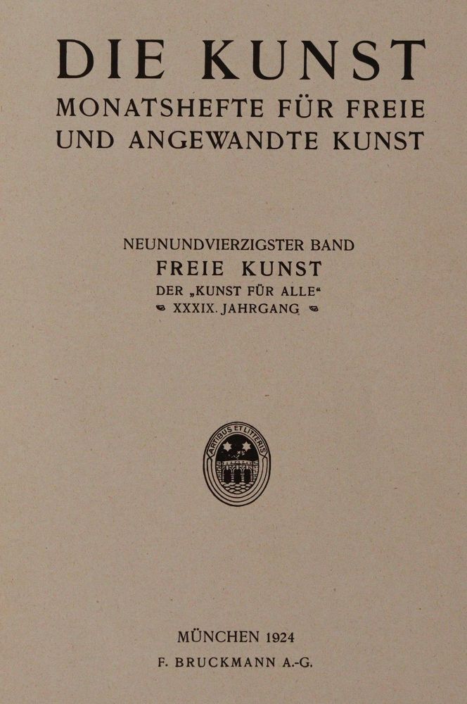 Große Abbildung Nr.1: 142-1059 Kunst, Die.: (Kunstwissenschaft)
