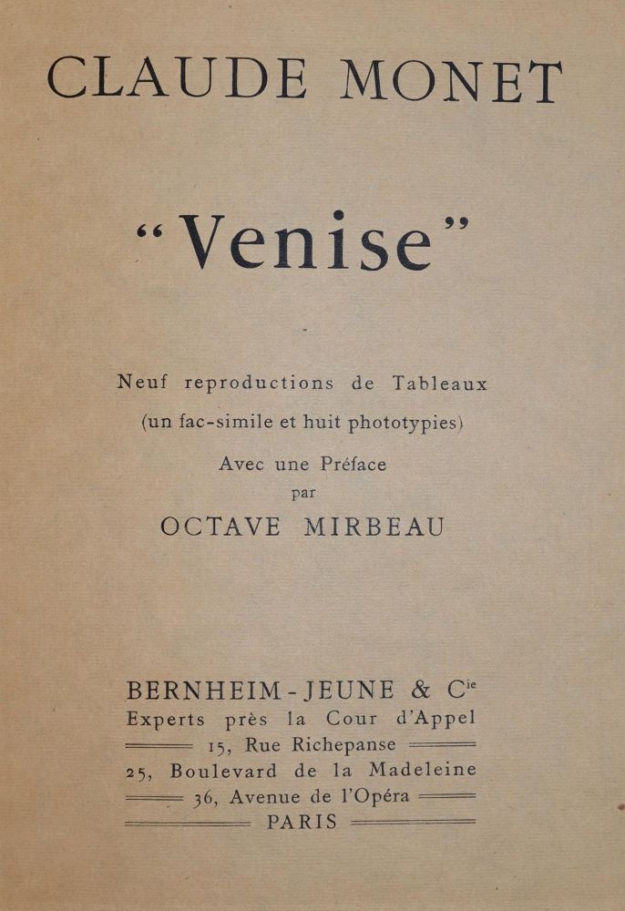 Große Abbildung Nr.1: 142-1076 Mirbeau,O.: (Monet)