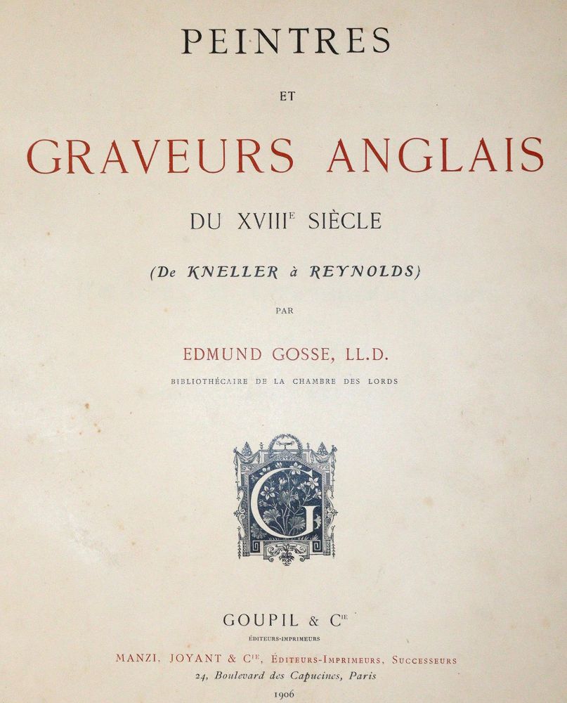 Große Abbildung Nr.1: 142-1083 Gosse,E.: (Portrait)