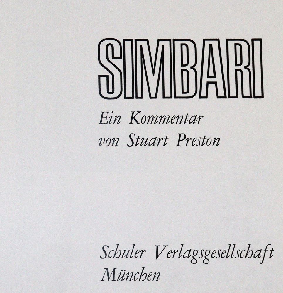 Große Abbildung Nr.1: 142-1097 Preston,S.: (Simbari)