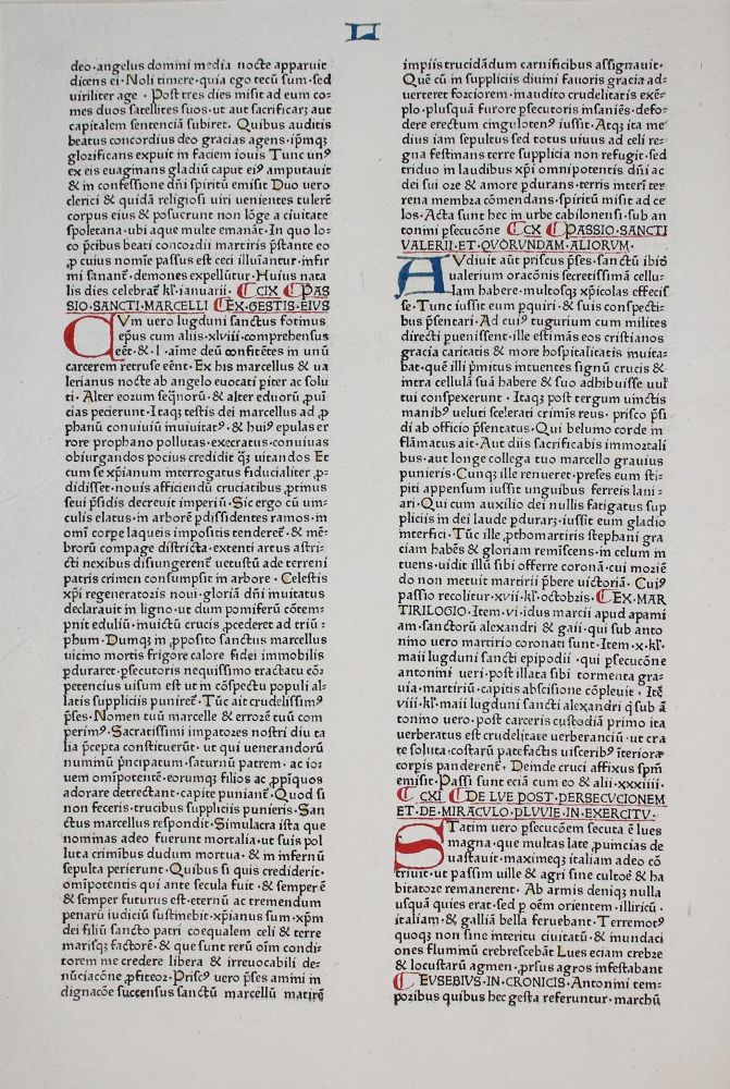 Große Abbildung Nr.1: 142-110 Einzelblätter.: (Alte Drucke, Handschriften und Theologie)