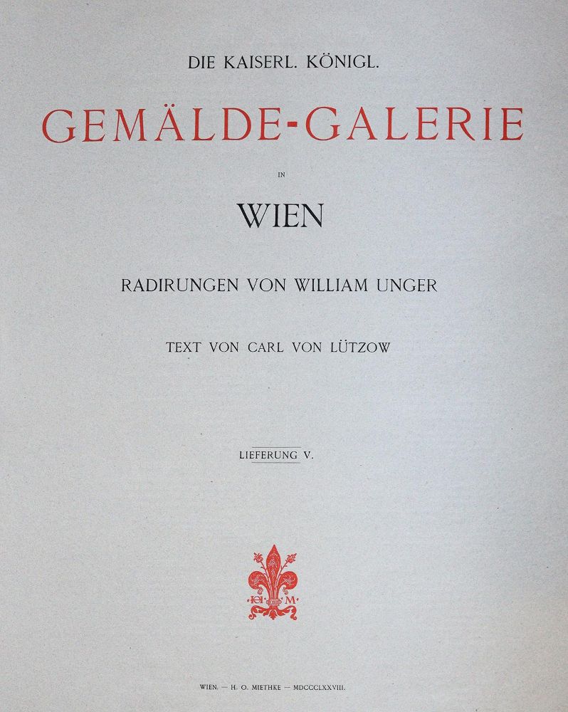Große Abbildung Nr.1: 142-1103 Unger, W.,: (Kunstwissenschaft)