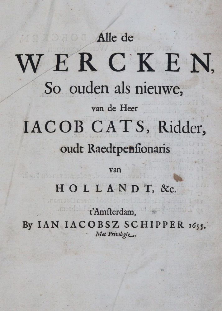 Große Abbildung Nr.1: 142-111 Cats,J.: (Emblemata)