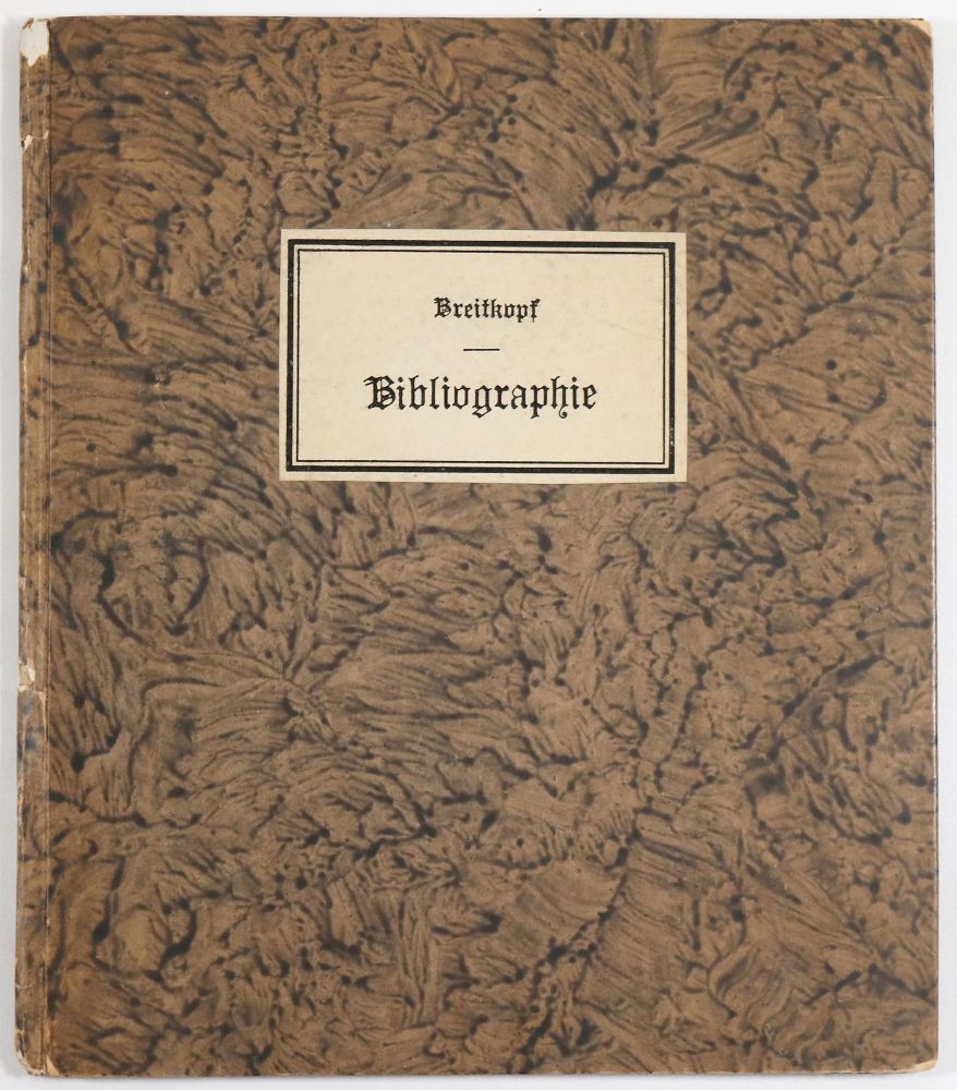 Große Abbildung Nr.2: 142-1115 Breitkopf,J.G.I.: (Bibliographie und Buchwesen)