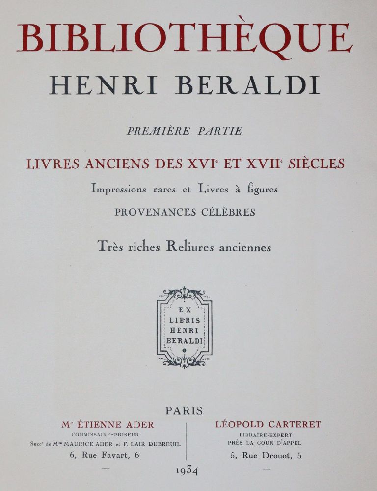 Große Abbildung Nr.5: 142-1123 Beraldi,H.: (Einband)