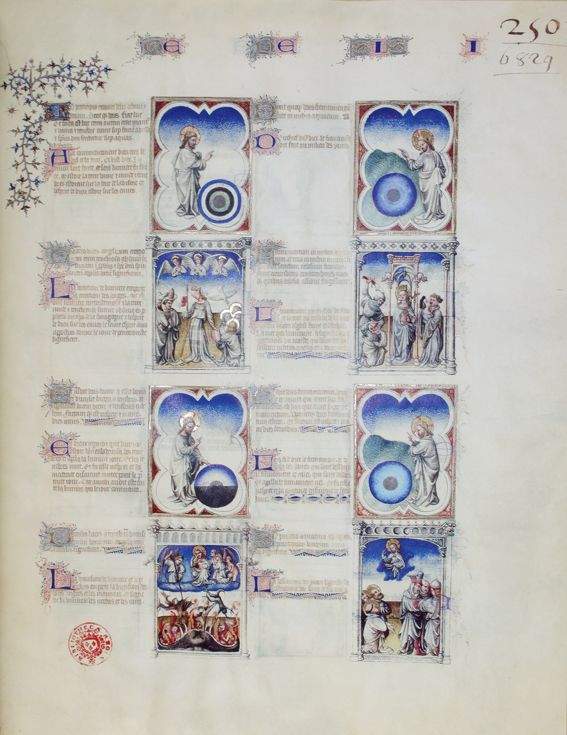Große Abbildung Nr.1: 142-1141 Biblia moralizada de los Limbourg.: (Faksimile)