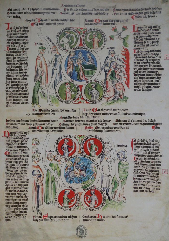 Große Abbildung Nr.3: 142-1143 Biblia Pauperum Apocalypsis.: (Faksimile)