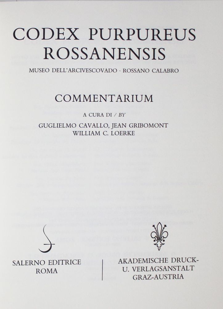 Große Abbildung Nr.2: 142-1153 Codex Purpureus Rossanensis.: (Faksimile)
