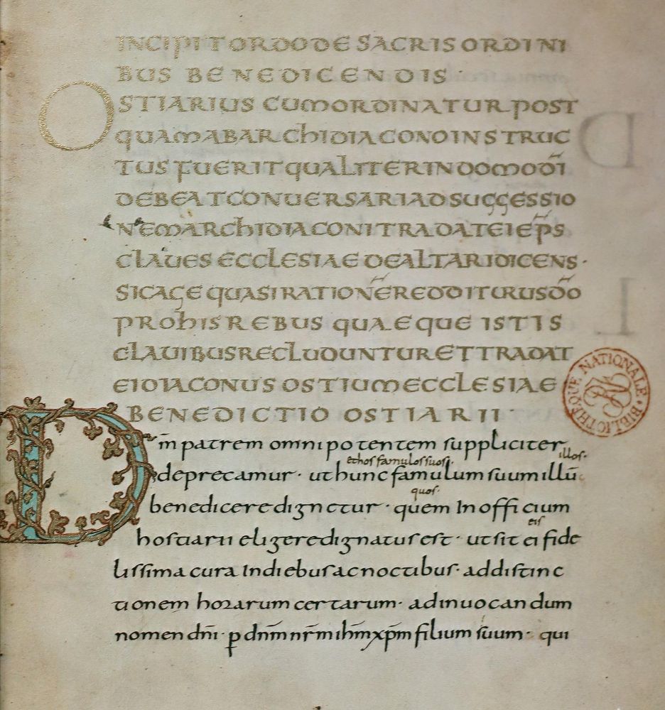 Große Abbildung Nr.2: 142-1158 Drogo-Sakramentar.: (Faksimile)