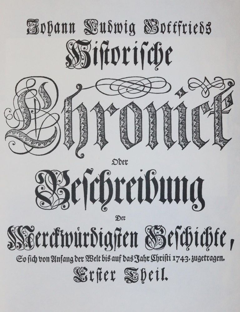 Große Abbildung Nr.1: 142-1168 Gottfried,J.L.: (Faksimile)