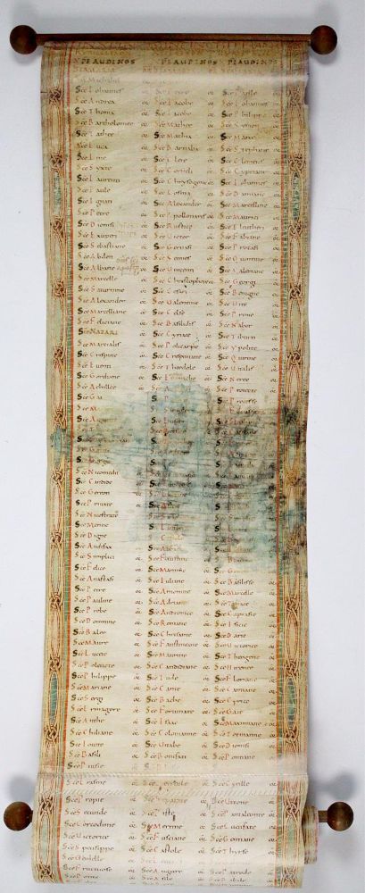 Große Abbildung Nr.1: 142-1184 Lorscher Rotulus.: (Faksimile)
