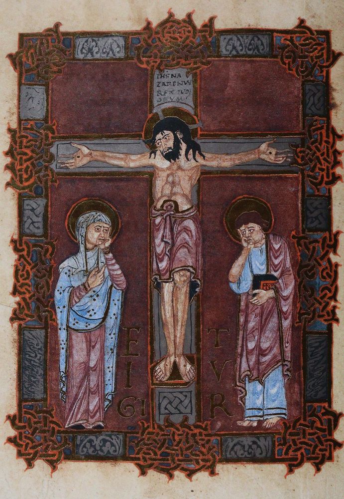 Große Abbildung Nr.1: 142-1197 Sakramentar von Beauvais.: (Faksimile)