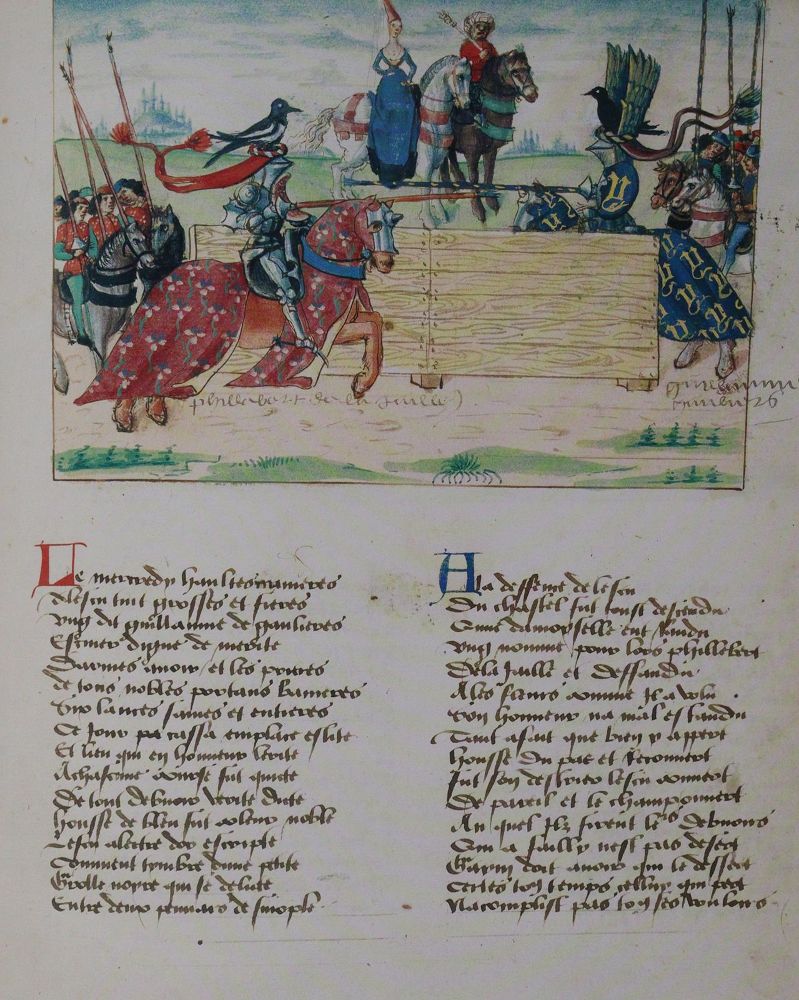 Große Abbildung Nr.3: 142-1207 Turnierbuch für René d'Anjou, Das.: (Faksimile)