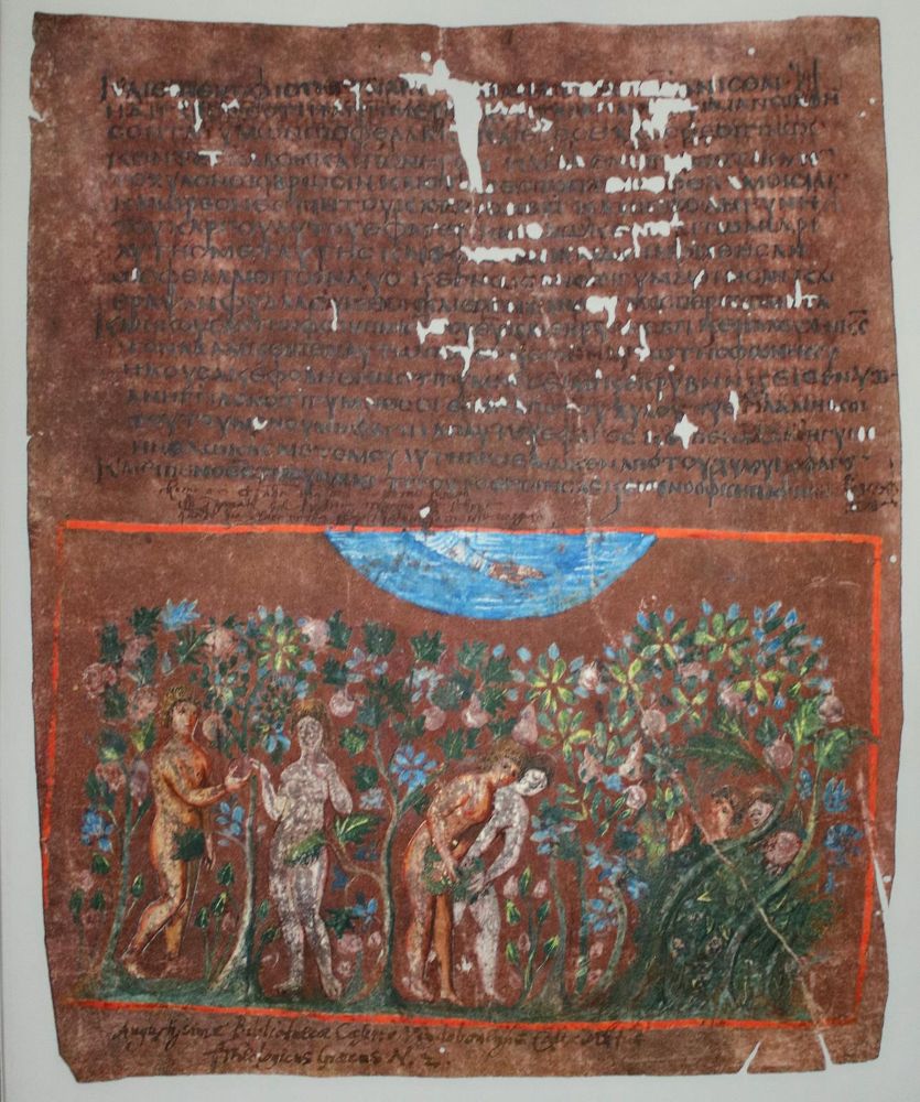 Große Abbildung Nr.2: 142-1214 Wiener Genesis.: (Faksimile)