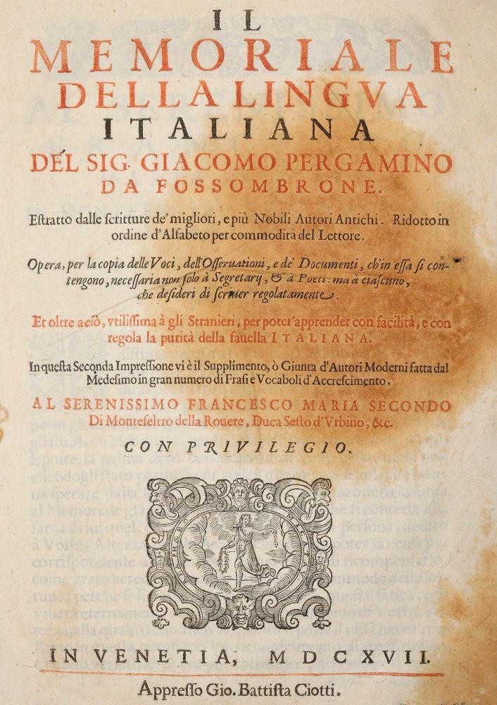 Große Abbildung Nr.1: 142-1247 Pergamino (Pergamini),G.: (Lexika - Wörterbücher - Sprachwissenschaften)