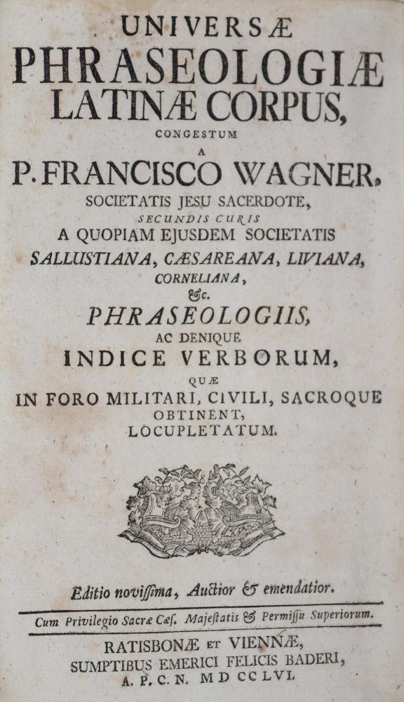 Große Abbildung Nr.1: 142-1258 Wagner,F.: (Lexika - Wörterbücher - Sprachwissenschaften)