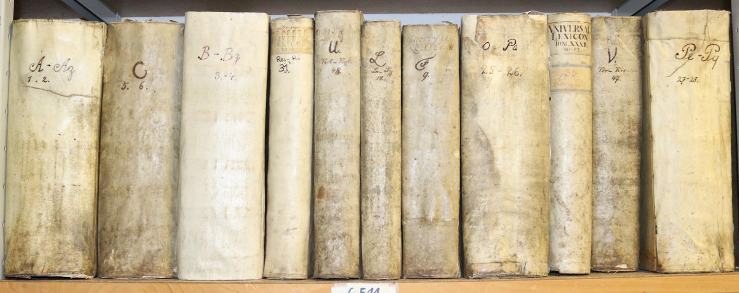 Große Abbildung Nr.7: 142-1260 Zedler,J.H.: (Lexika - Wörterbücher - Sprachwissenschaften)