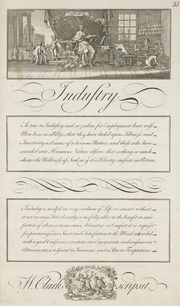 Große Abbildung Nr.1: 142-1268 Bickham,G.: (Typographie und Kalligraphie)