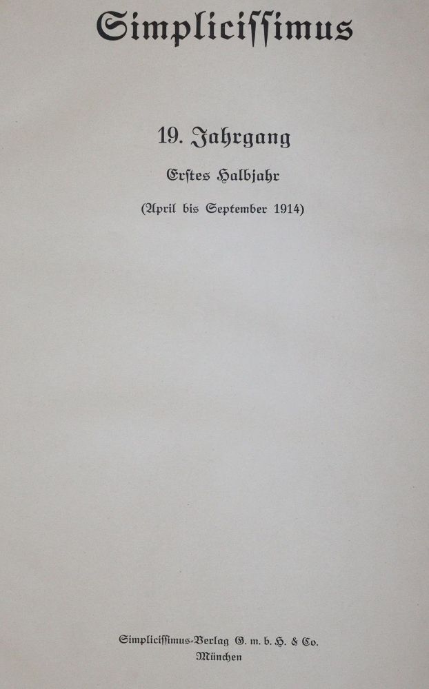Große Abbildung Nr.1: 142-1312 Simplicissimus.: (Karikatur)