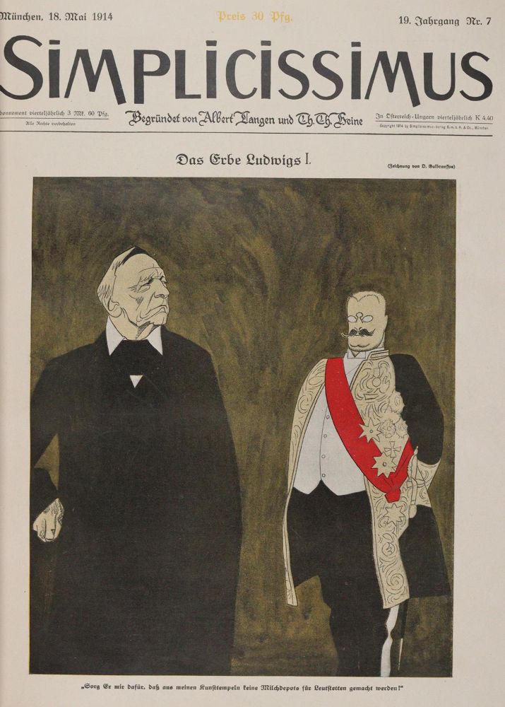 Große Abbildung Nr.3: 142-1312 Simplicissimus.: (Karikatur)