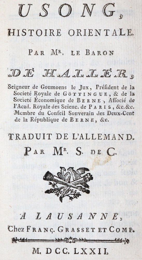 Große Abbildung Nr.1: 142-1320 Haller,(A.v.).: (Utopie)