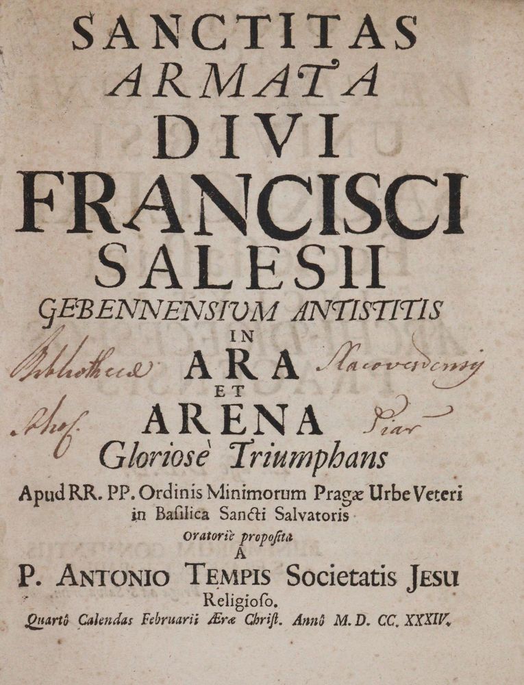 Große Abbildung Nr.1: 142-134 Tempis,A.: (Franz von Sales)
