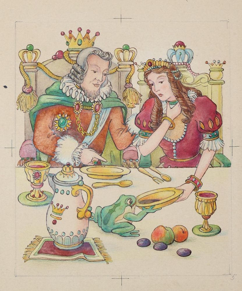Große Abbildung Nr.5: 142-1343 Schott,Josef: (Froschkönig)