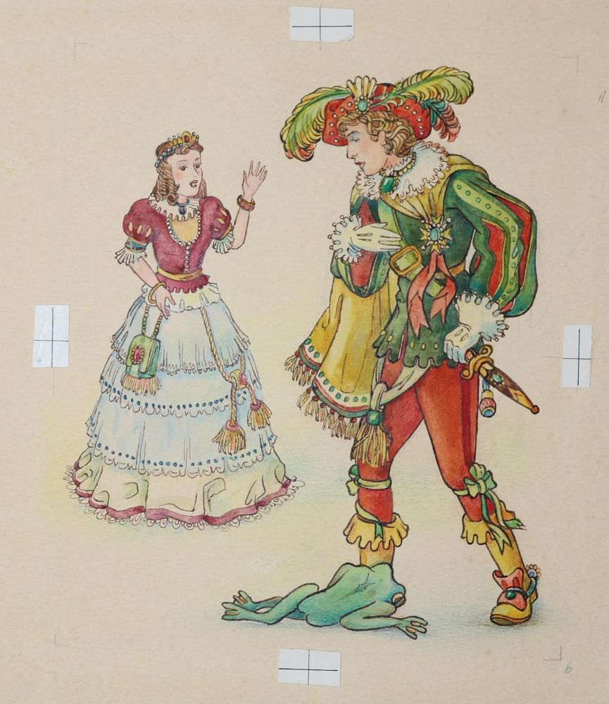 Große Abbildung Nr.6: 142-1343 Schott,Josef: (Froschkönig)