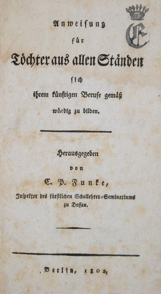Große Abbildung Nr.1: 142-1359 Funke,C.P.: (Pädagogik)