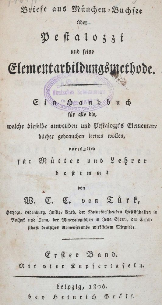 Große Abbildung Nr.1: 142-1370 Türk,W.C.C.v.: (Pestalozzi)