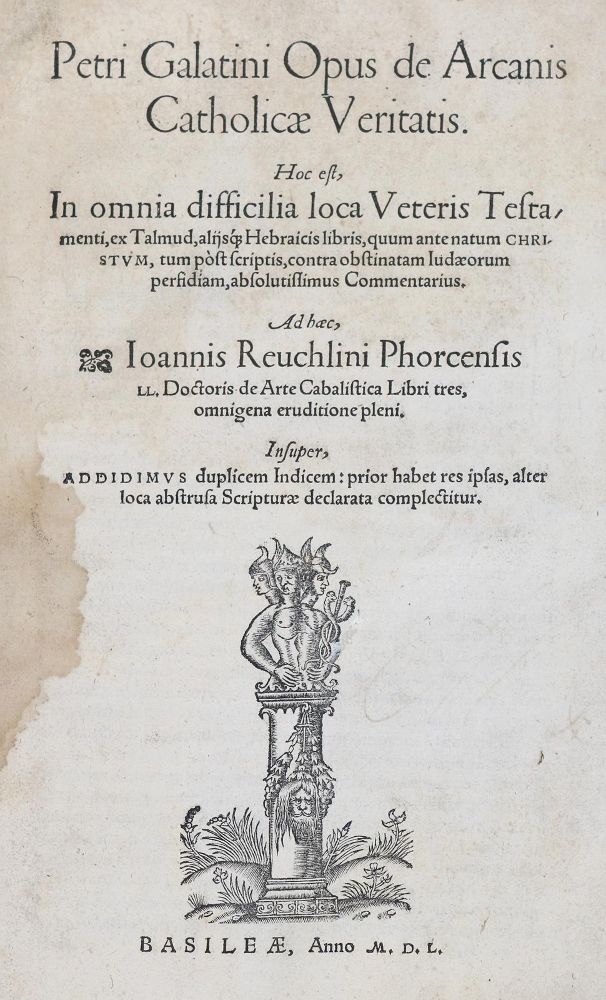Große Abbildung Nr.1: 142-138 Galatino,P.: (Alte Drucke, Handschriften und Theologie)