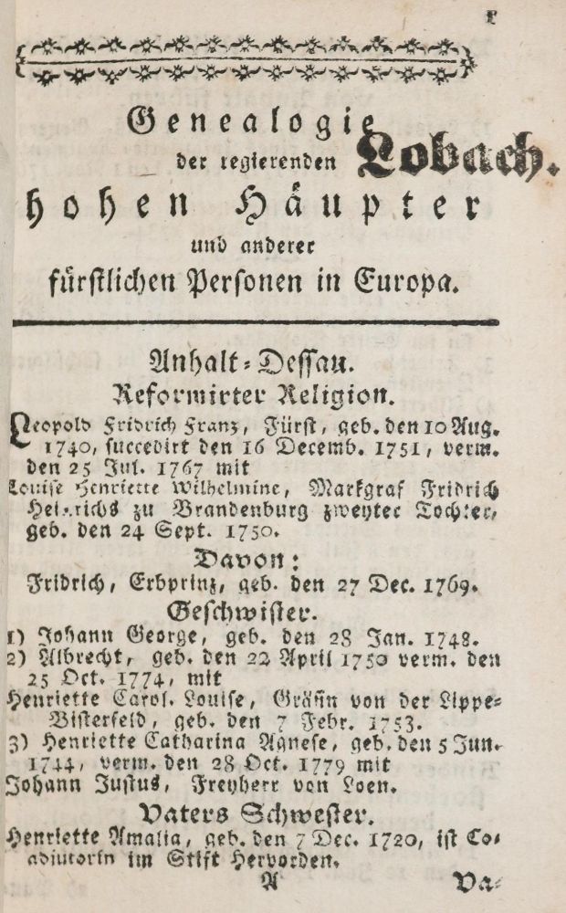 Große Abbildung Nr.4: 142-1383 (Calender,: (Almanache)
