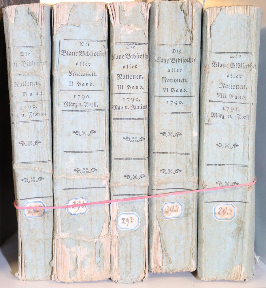Große Abbildung Nr.2: 142-1390 Blaue Bibliothek aller Nationen, Die.: (Literatur und illustrierte Bücher bis 19.Jahrhundert)