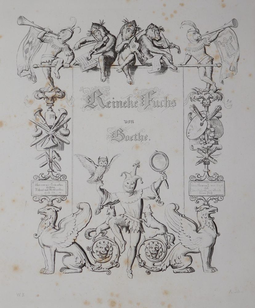 Große Abbildung Nr.1: 142-1444 Goethe,J.W.v.: (Literatur und illustrierte Bücher bis 19.Jahrhundert)