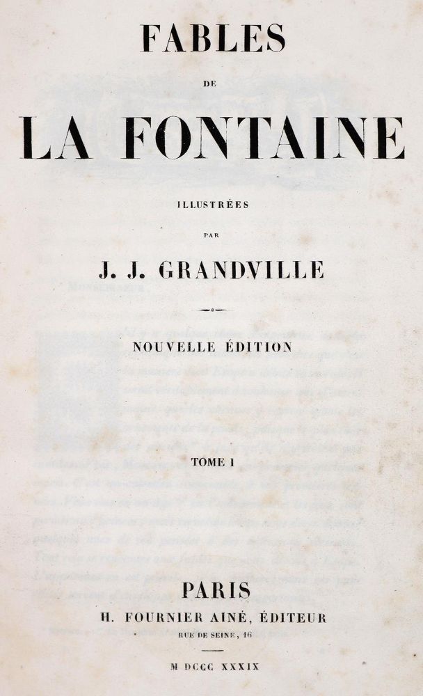Große Abbildung Nr.1: 142-1448 La Fontaine,J.de.: (Literatur und illustrierte Bücher bis 19.Jahrhundert)