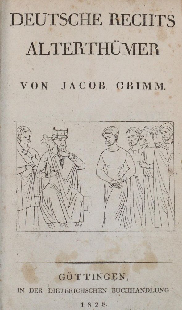 Große Abbildung Nr.1: 142-1450 Grimm,J.: (Literatur und illustrierte Bücher bis 19.Jahrhundert)