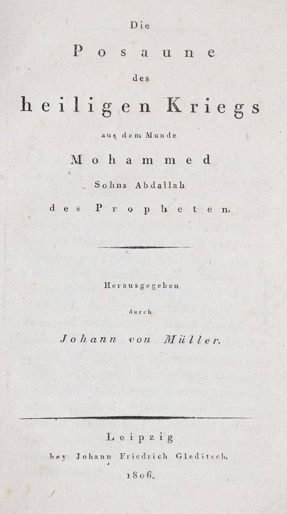 Große Abbildung Nr.1: 142-1452 (Hammer-Purgstall,J.v.): (Literatur und illustrierte Bücher bis 19.Jahrhundert)