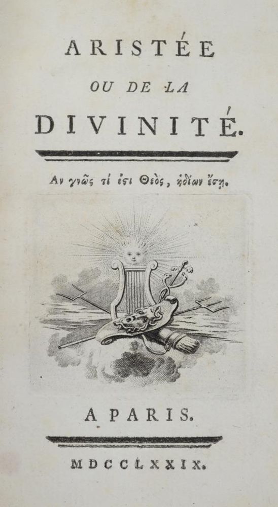 Große Abbildung Nr.1: 142-1455 (Hemsterhuis,F.).: (Literatur und illustrierte Bücher bis 19.Jahrhundert)