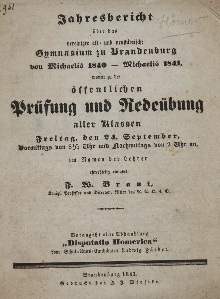 Große Abbildung Nr.1: 142-1461 Färber,L.: (Homer)