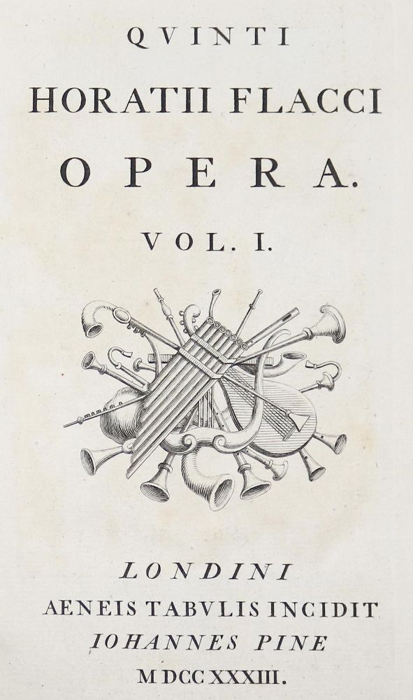Große Abbildung Nr.1: 142-1463 Horatius,F.Q.: (Literatur und illustrierte Bücher bis 19.Jahrhundert)