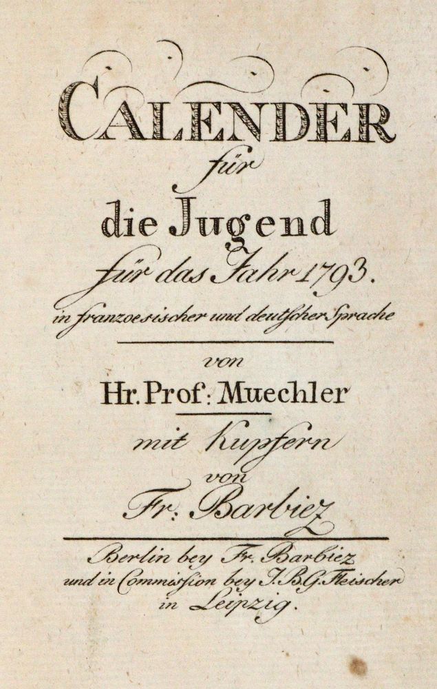 Große Abbildung Nr.1: 142-1486 Müchler,(Joh.Gg.Ph.).: (Literatur und illustrierte Bücher bis 19.Jahrhundert)