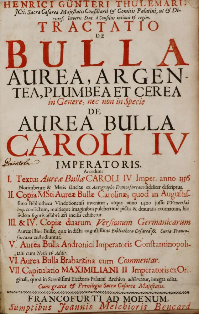 Große Abbildung Nr.2: 142-151 Thülemayer (Thülemarius),H.G.v.: (Goldene Bulle)