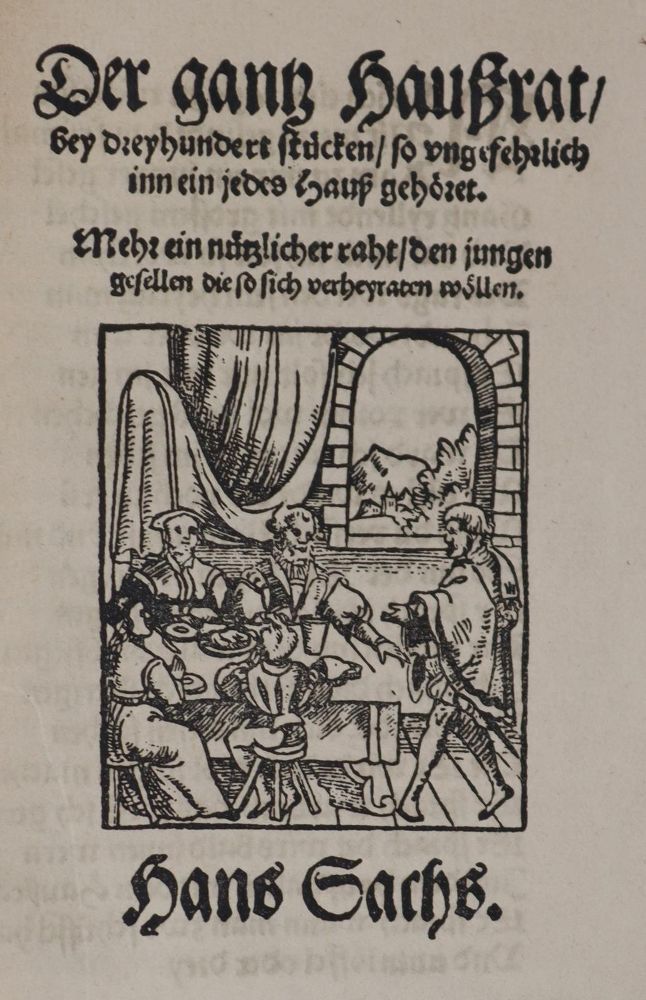 Große Abbildung Nr.1: 142-1513 Sachs,H.: (Literatur und illustrierte Bücher bis 19.Jahrhundert)