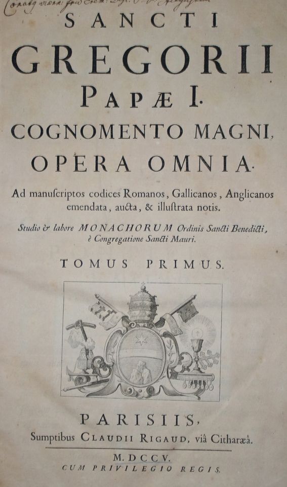 Große Abbildung Nr.1: 142-153 Gregor I., Papst.: (Alte Drucke, Handschriften und Theologie)