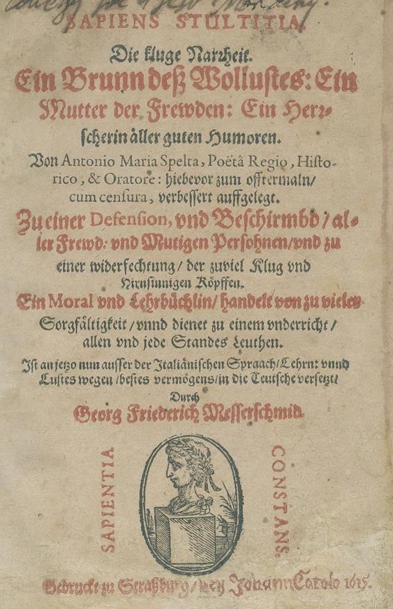 Große Abbildung Nr.1: 142-1537 Spelta,A.M.: (Literatur und illustrierte Bücher bis 19.Jahrhundert)