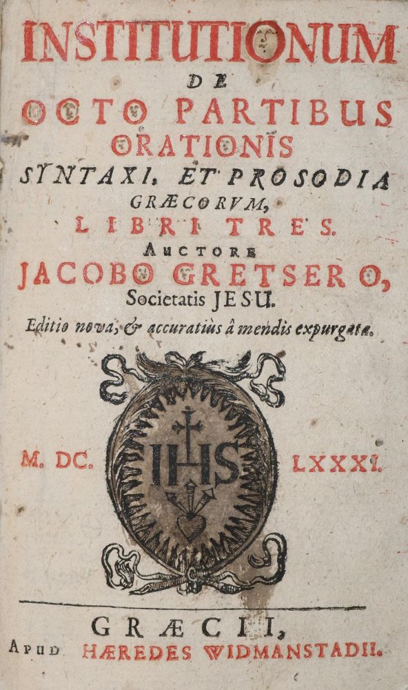 Große Abbildung Nr.1: 142-155 Gretser,J.: (Alte Drucke, Handschriften und Theologie)